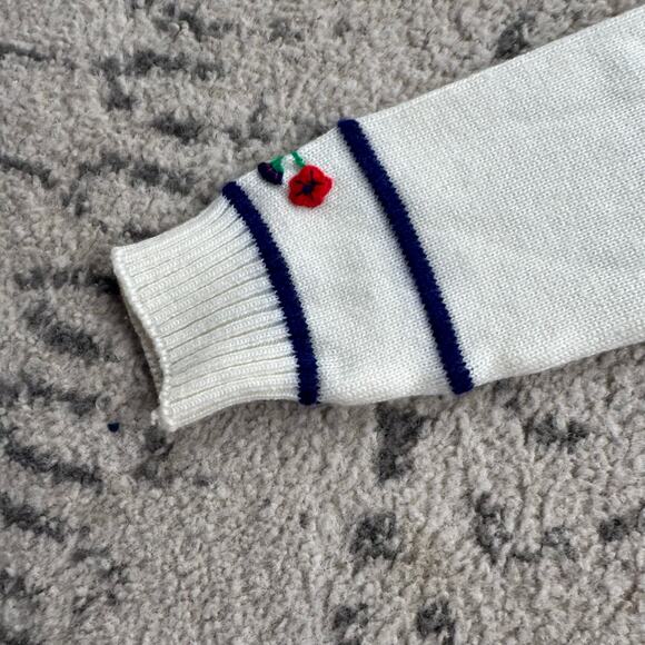 Vtg 1980s Nann-Knits Embroidered Sweater Dress - Picture 3 of 11